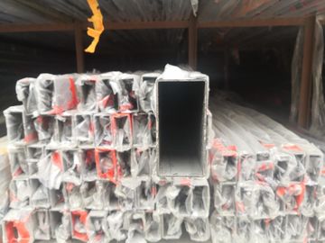 316L Paslanmaz Çelik Dikdörtgen Tüp Lehçe Paslanmaz Çelik Kare Boru 20 * 40 25 * 50 30 * 60